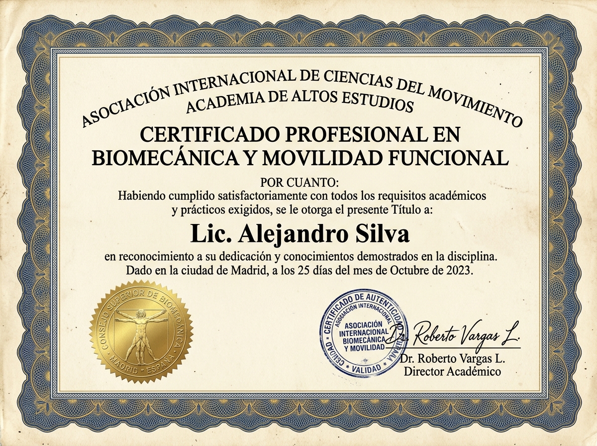 Certificado Profesional en Biomecánica del Movimiento Pélvico